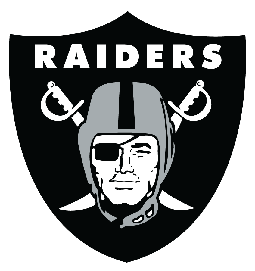 Oakland Raiders logos iron-ons